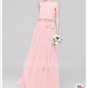 Light pink formal maxi